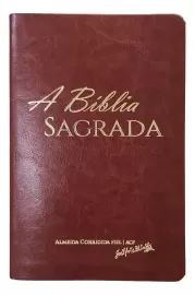 B�blia Sagrada Acf Slim Luxo Caramelo Luxo