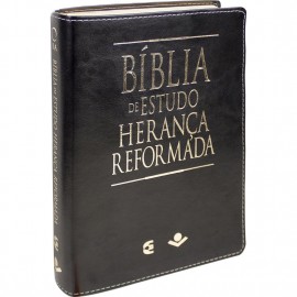 Bíblia de Estudo Herança Reformada Preta Luxo