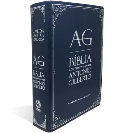 B�blia com Coment�rios de Antonio Gilberto Azul