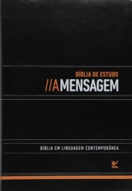 Biblia Estudo A Mensagem  Preta Luxo 