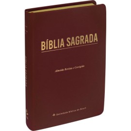 B�blia ARC - Letra Gigante- Linha Ouro Luxo Vinho