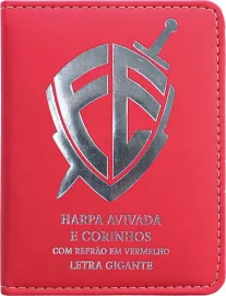 Harpa Luxo PU Letra Gigante � Modelo 04 � ESCUDO VERMELHO
