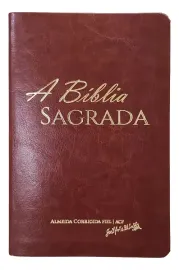 B�blia Sagrada Acf Slim Luxo Caramelo Luxo