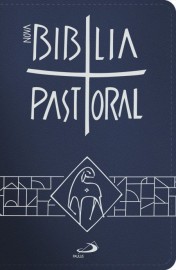 Nova B�blia Pastoral - bolso - Z�per Azul