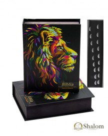 Bíblia Média Lion Color Pintura Perfil ARC C. dura Índice