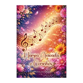 Harpa Avivada e Corinhos Letra Hipergigante com Refr�o em Vermelho Capa Brochura Modelo Jardim Musical