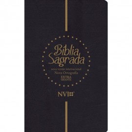 Bblia Sagrada NVI Gigante - Capa Luxo Preta