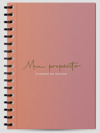 Planner Meu Prop�sito Espiral - Degrad�