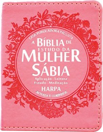 Biblia Da Mulher Sabia Media - Mod. 02 Buque - Rosa