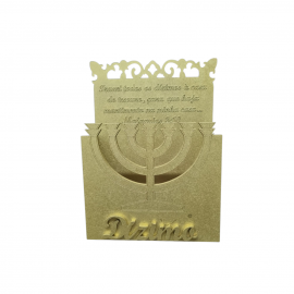 Porta Envelope Para Dzimo E Ofertas Mdf Dourado