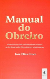 Livro Manual Do Obreiro Jos Elias Croce