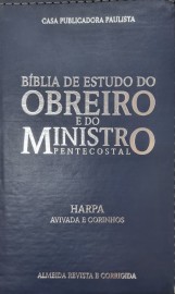 Bblia do Obreiro e do Ministro Pentecostal Azul