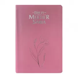 B�blia Da Mulher S�bia Full Color Com Harpa - Magn�lia Rosa Claro