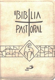 Nova B�blia Pastoral - bolso - Z�per Creme
