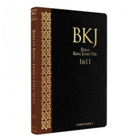 Bblia King James 1611 Ultra fina Preta com marrom