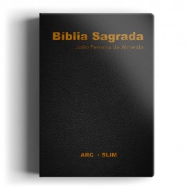 Bblia Sagrada Slim ARC Capa Luxo Preta