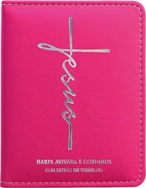 Harpa Luxo PU Letra Gigante  Modelo 16  JESUS PINK