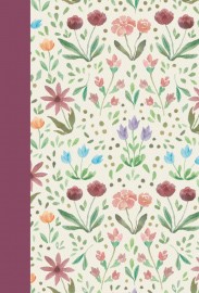 B�blia da Mulher de F�, NVI, Letra Grande, Tecido vinho sobre capa dura, Aquarela