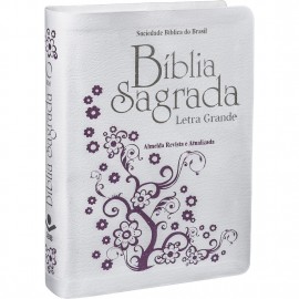 Bíblia Sagrada Letra Grande luxo branco