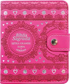 Biblia Carteira Pu Letra Grande Cr - Mod. 01 Pink