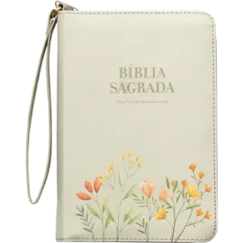 B�blia Pocket NVI, Capa luxo florida com al�a, Leitura Perfeita