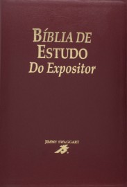 Biblia De Estudo  Expositor Vinho Luxo