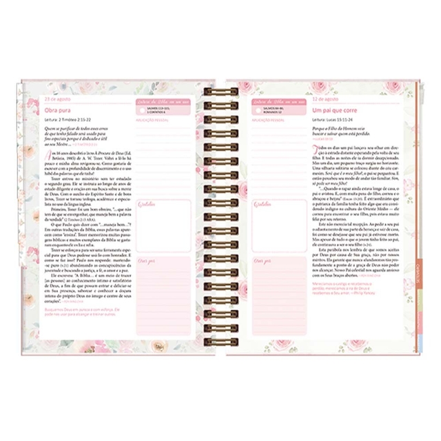 Planner Permanente Pão Diário Meu Plano Com Deus Infinitamente Mais