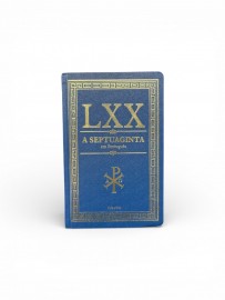 Septuaginta - LXX em Portugu�s Capa Dura Azul Lateral Dourada