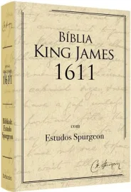 B�blia De Estudo Spurgeon BKJ 1611 L. Grande Creme