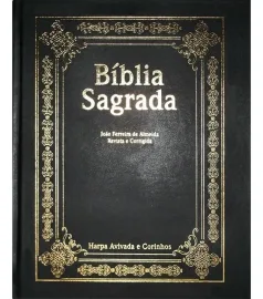 Biblia De Pulpito Com Harpa Rc Cpp Capa Dura Preta