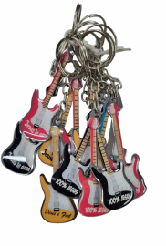 Chaveiro Guitarra Metal  Resinado 12 Unidades