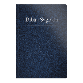 B�blia Letra Grande Semi Luxo Azul ARC