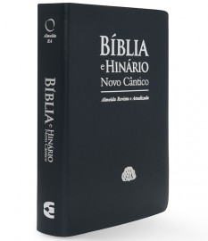 Bblia e Hinrio Luxo RA Letra Gigante Capa Macia Azul