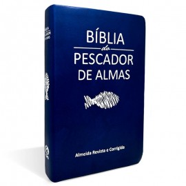B�blia do Pescador de Almas M�dia Luxo Azul