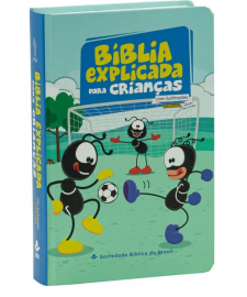 B�blia Explicada para Crian�as Smilinguido NTLH Capa dura ilustrada, futebol