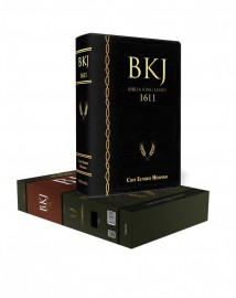 Biblia De Estudo King James 1611 Preto com  �ndice