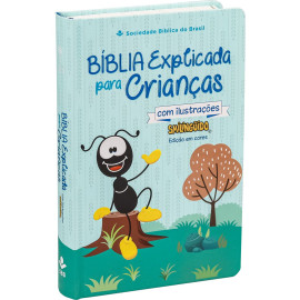 B�blia Explicada para Crian�as com ilustra��es Smilinguido azul