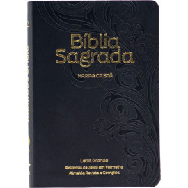 B�blia Grande Harpa Crist� Luxo Letra Grande Preta