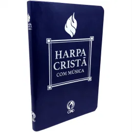 Harpa Crist� Com M�sica luxo GDE Azul