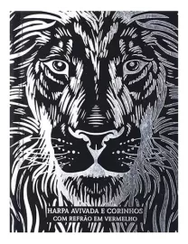 Harpa e Corinhos  Pequena com Refrao em Vermelho - Le�o Preto