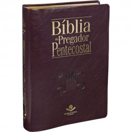 Biblia Do Pregador Pentecostal Vinho Sem Indice