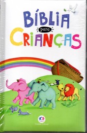 Biblia Para Criancas Arca Capa Almofadada Branca  Ciranda