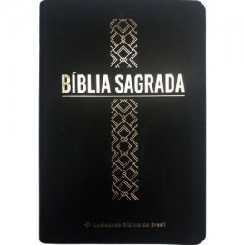 Biblia-RC Letra-Grande-Cruz-preta Luxo