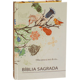 B�blia Sagrada capa dura beira laranja