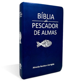 B�blia do Pescador de Almas M�dia Luxo Azul