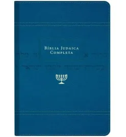 Biblia judaica completa azul Luxo