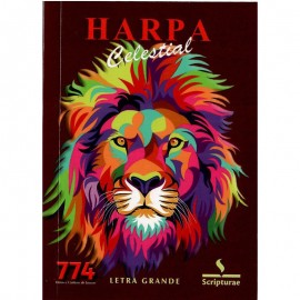 Harpa PQ. Brochura c. 774 hino letra grande leo Vinho