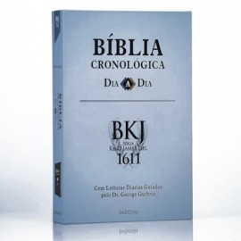 B�blia Cronol�gica Dia a Dia King James 1611 Capa Dura Preta