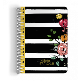Biblia Anote Espiral Listrada com Espa�o Para Anota��o NVI