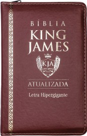 Biblia King James Atuali. Pu Ziper - Marrom